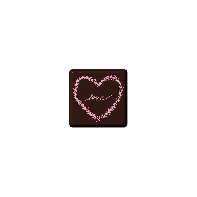 Czekoladowy prezent "LOVE" - 30szt. tabliczka 60x60mm- CPG1416