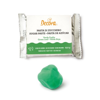 Masa Cukrowa Decora/lukier plastyczny -  zielona-250g-MC0310145