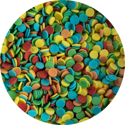 Posypka cukrowa konfetti mix kolorów PC11