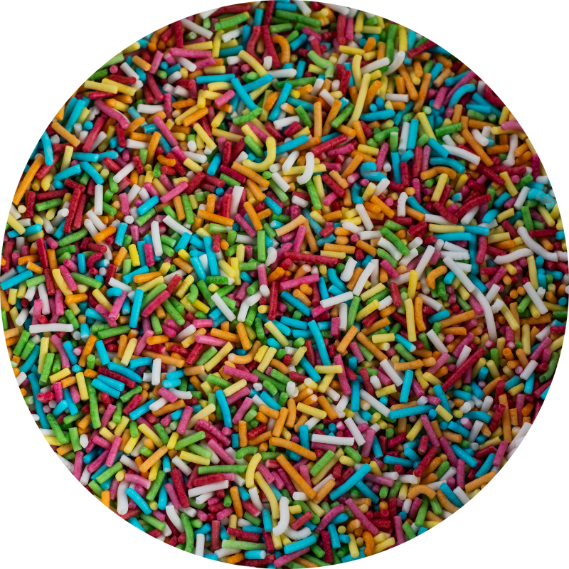 Posypka cukrowa pałeczki mix kolorów PC20