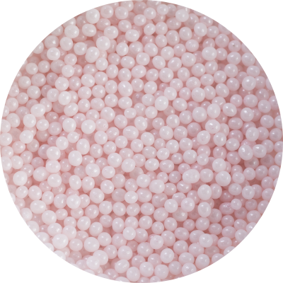Posypka cukrowa groszek perłowy różowy PC34