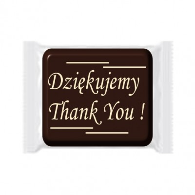 Mini czekoladki''Dziękujemy ThankYou''-40x45mm-70szt.- CPGC1