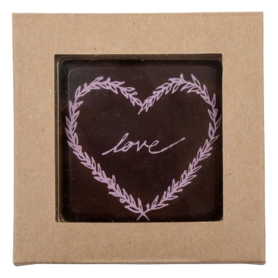 Czekoladowy prezent "LOVE" - 30szt. tabliczka 60x60mm- CPG1416