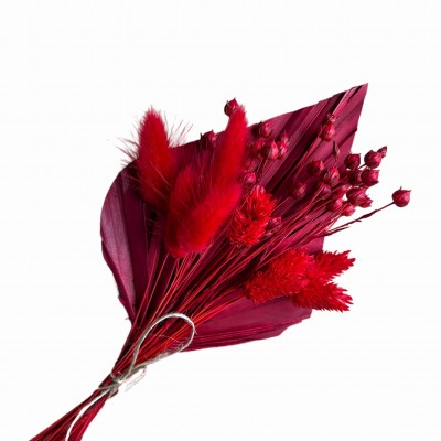 Topper z suszonych kwiatów RED- TOPK5 EDYCJA ŚWIĄTECZNA-LIMITOWANA fot. 1