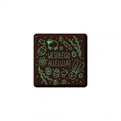 Czekoladowy prezent "WESOŁEGO ALLELUJA" 30 szt.- 60x60mm- CPG1420
