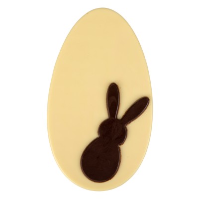 Jajo czekoladowe białe z deserowym zajączkiem-4 szt.-CPGJ5 fot. 2