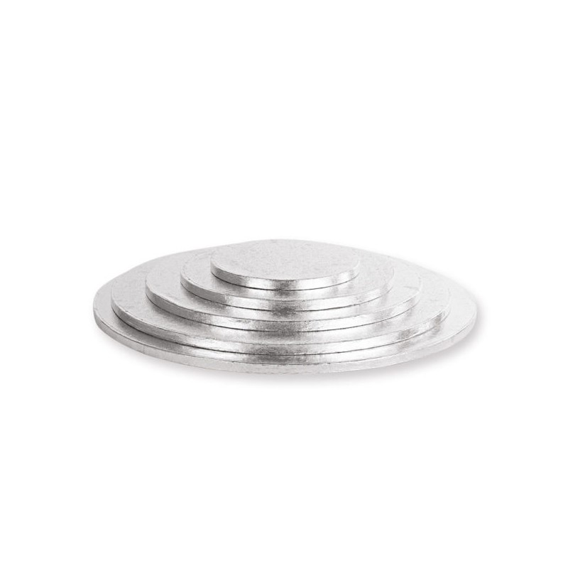 Podkład pod tort angielski srebrny 30 cm/1,2 cm-POANGS30