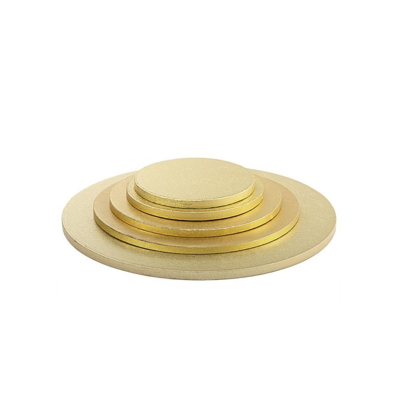 Podkład pod tort angielski złoty 28 cm/1,2 cm-POANGZ28