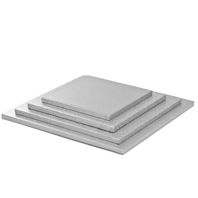 Podkład kwadratowy srebrny 25x25 cm/1,2 cm- PKS25