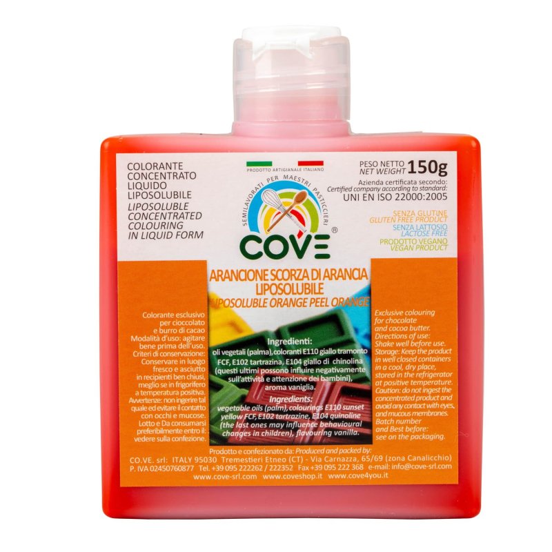 Barwnik do czekolady w płynie - pomarańczowy - 150g - BCC12