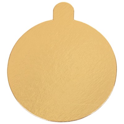 Podkład okrągły złoty pod monoporcję 8cm - 20 szt-MONO1
