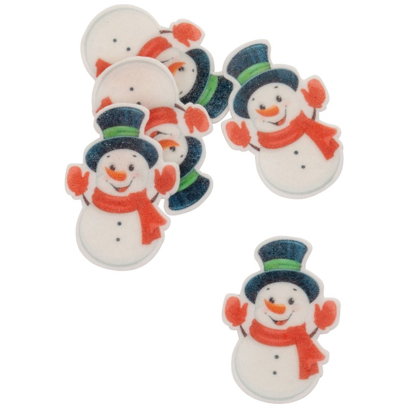 Dekoracje opłatkowe Bałwanek 3 cm -48sztuk - ODW3