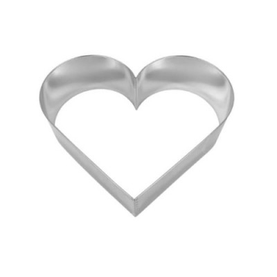 Rant metalowy serce-11x10 cm- RMS11