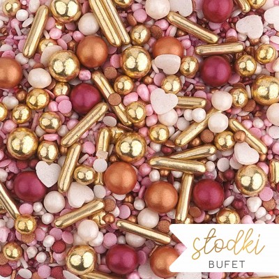 Posypka cukrowa ROSE GOLD  SŁODKI BUFET PC160