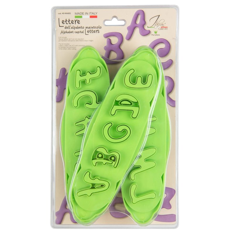 Wykrawaczki plastikowe litery rozmiar 36mm ANGWP70