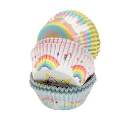 Papilotki do cupcakes 3 wzory w opak. - 50xh30mm - 60 sztuk - PAP904