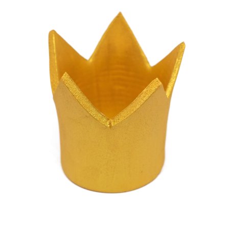 Figurka cukrowa złota korona Premium 1 szt.- CUK307