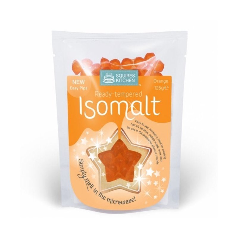 Isomalt kolorowy 125g  pomarańczowy - IS POMARAŃCZOWY