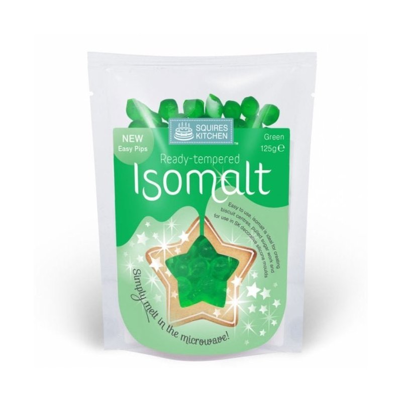 Isomalt kolorowy 125g  zielony- IS ZIELONY