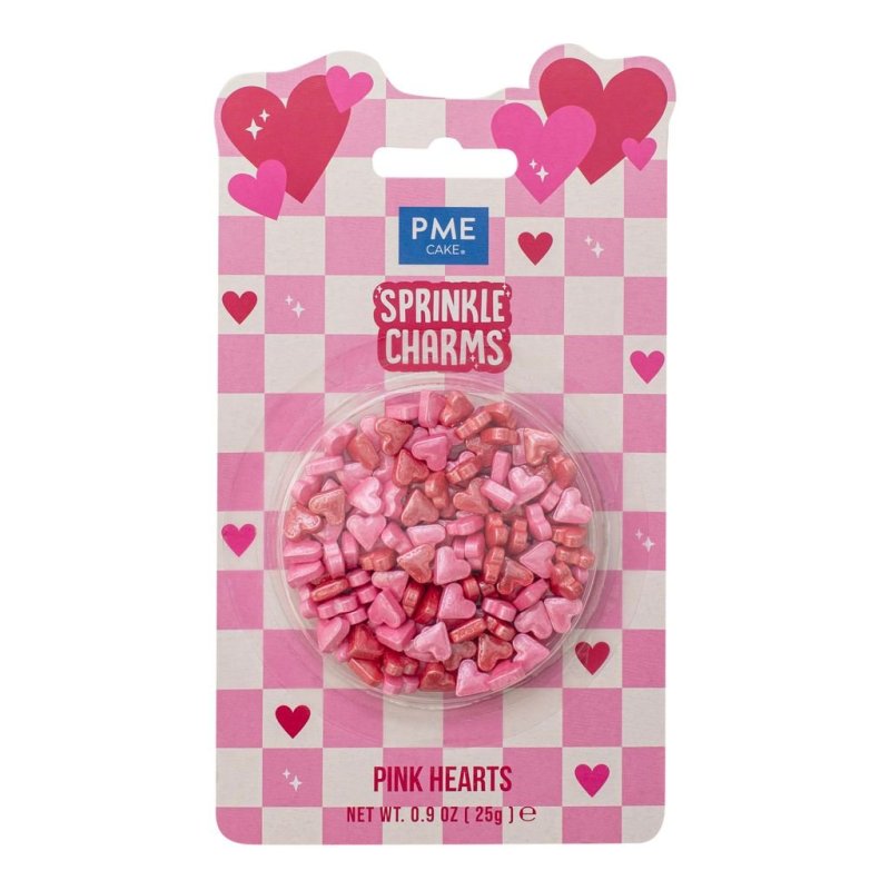Posypka cukrowa - różowe serca mix 25 g SKB1009