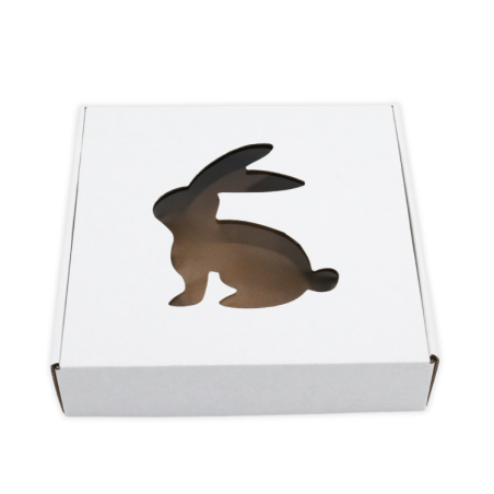 Kartonik wielkanocny z okienkiem  na ciasteczka 15x15x4 cm - K24 (5sztuk)