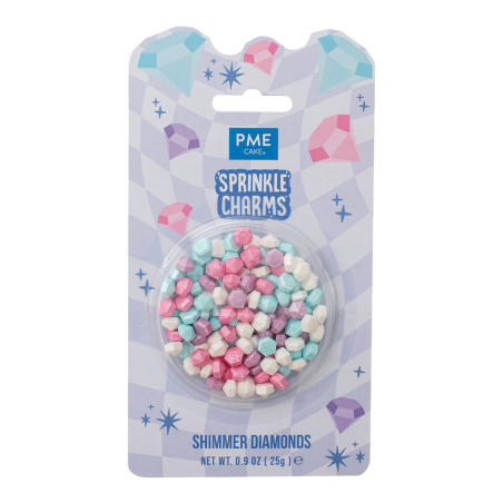 Posypka cukrowa - błyszczące diamenty  mix 25 g SKB1017