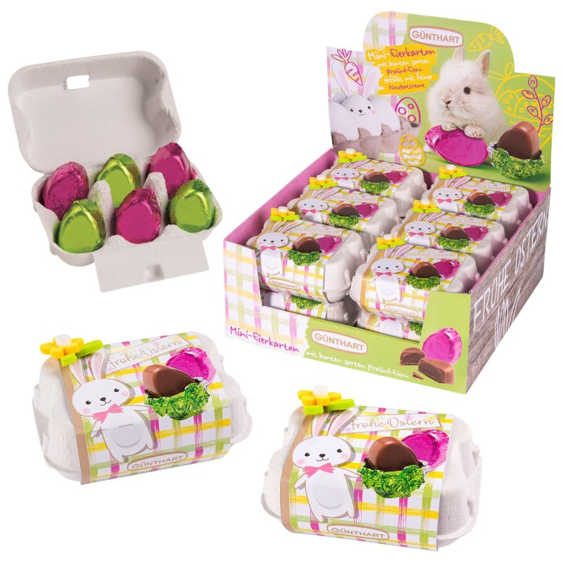 Wytłaczanka z pralinami w kształcie jajek- GUN535