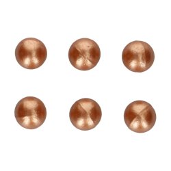 Brązowe błyszczące kule choco 8 szt 2 cm- F50650