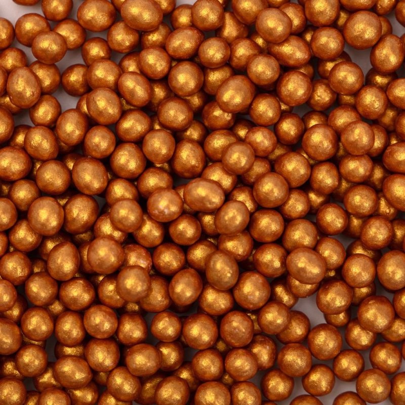 Posypka cukrowa - złote perły 4 mm 74 g-  SKKP103
