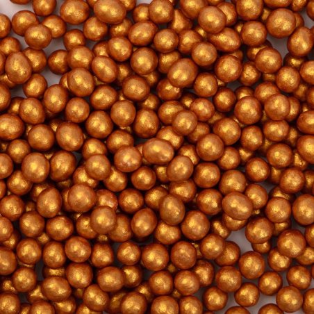 Posypka cukrowa - złote perły 4 mm 74 g-  SKKP103