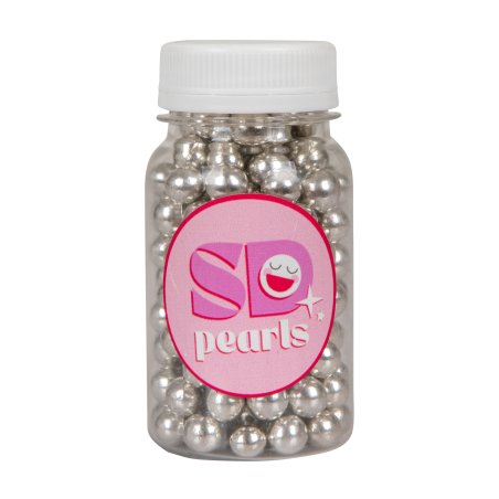 Posypka cukrowa silver pearls 10 mm 100 g- PCSD5