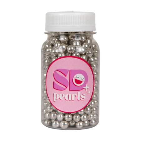 Posypka cukrowa silver pearls 7 mm 100 g- PCSD4