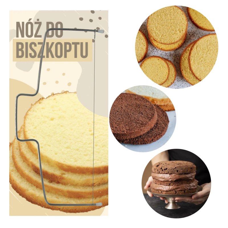 Nóż do biszkoptu półprofesjonalny 32 cm- SH-NDB