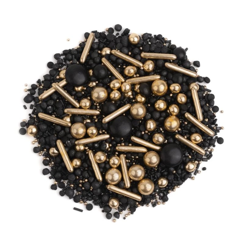 Posypka cukrowa- BLACK AND GOLD- SŁODKI BUFET PC115