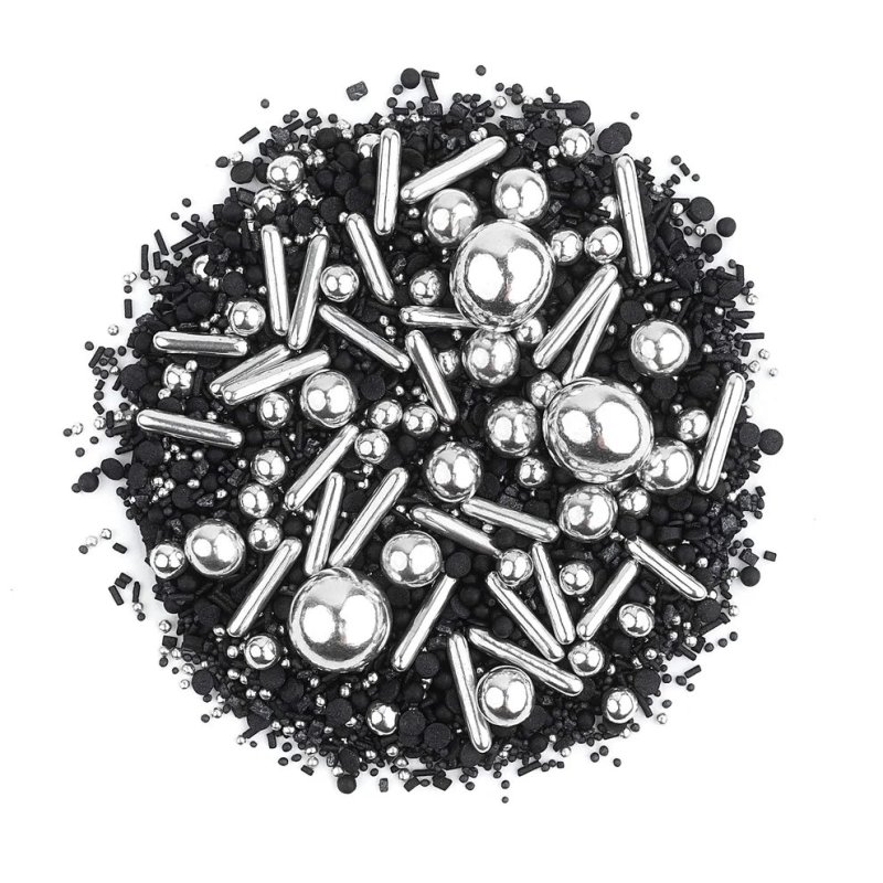 Posypka cukrowa- SPARKLING BLACK- SŁODKI BUFET PC117