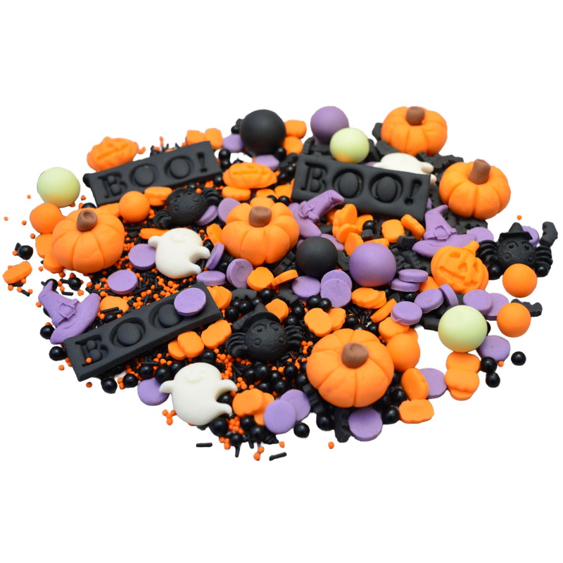 Dekoracja cukrowa-Mix dekoracji Halloween - 200g - CUK463